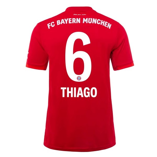 Camiseta Bayern Munich NO.6 Thiago 1ª 2019/20 Rojo